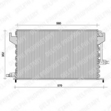 TSP0225024 DELPHI Конденсатор, кондиционер