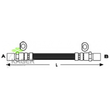 38-0509 KAGER Тормозной шланг
