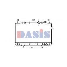 560040N AKS DASIS Радиатор, охлаждение двигателя