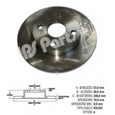 IBP-1203 IPS Parts Тормозной диск