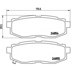 P 78 018 BREMBO Комплект тормозных колодок, дисковый тормоз