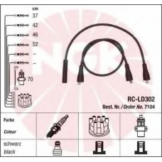 7104 NGK Комплект проводов зажигания