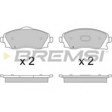 BP2915 BREMSI Комплект тормозных колодок, дисковый тормоз