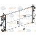 8MK 376 745-091 HELLA Радиатор, охлаждение двигателя