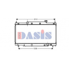 100007N AKS DASIS Радиатор, охлаждение двигателя