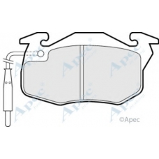 PAD713 APEC Комплект тормозных колодок, дисковый тормоз