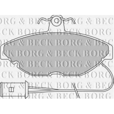 BBP1115 BORG & BECK Комплект тормозных колодок, дисковый тормоз