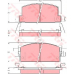 GDB780 TRW Комплект тормозных колодок, дисковый тормоз