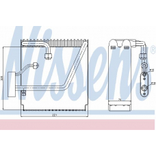 92204 NISSENS Испаритель, кондиционер