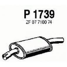 P1739 FENNO Средний глушитель выхлопных газов