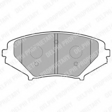 LP1867 DELPHI Комплект тормозных колодок, дисковый тормоз