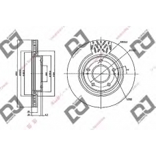 BD2080 DJ PARTS Тормозной диск