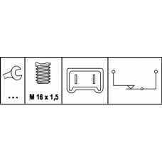 6DD 008 622-081 HELLA Выключатель фонаря сигнала торможения