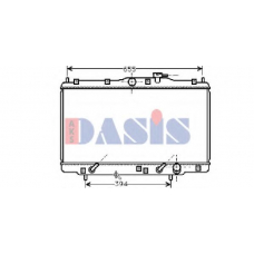 100860N AKS DASIS Радиатор, охлаждение двигателя