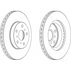 DDF411-1 FERODO Тормозной диск