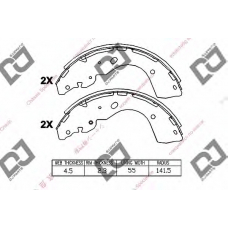 BS1149 DJ PARTS Комплект тормозных колодок