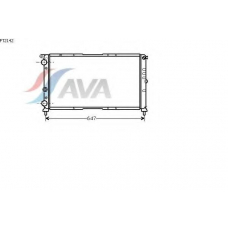 FT2142 AVA Радиатор, охлаждение двигателя