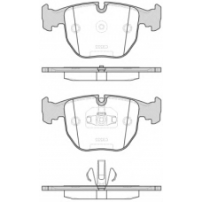 0596.20 REMSA Комплект тормозных колодок, дисковый тормоз