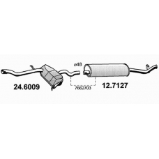 12.7127 ASSO Глушитель выхлопных газов конечный