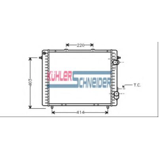 0907201 KUHLER SCHNEIDER Радиатор, охлаждение двигател