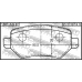 1801-ASHR FEBEST Комплект тормозных колодок, дисковый тормоз
