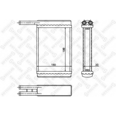 10-35168-SX STELLOX Теплообменник, отопление салона