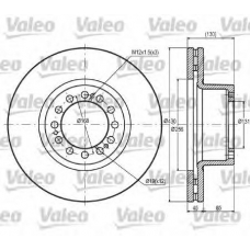 187075 VALEO Тормозной диск