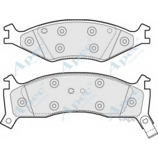 PAD925 APEC Комплект тормозных колодок, дисковый тормоз