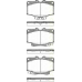 8110 13023 TRISCAN Комплект тормозных колодок, дисковый тормоз