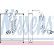 77634 NISSENS Теплообменник, отопление салона
