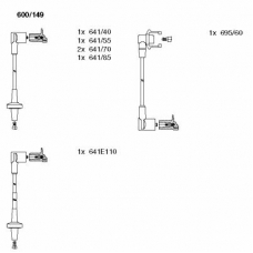600/149 BREMI Комплект проводов зажигания