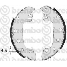 S 68 528 BREMBO Комплект тормозных колодок