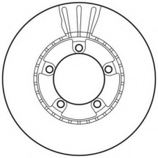 562747JC JURID Тормозной диск