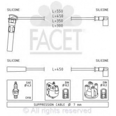4.9888 FACET Комплект проводов зажигания
