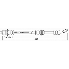 FBH7341 FIRST LINE Тормозной шланг