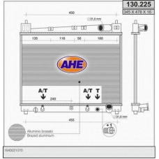 130.225 AHE Радиатор, охлаждение двигателя