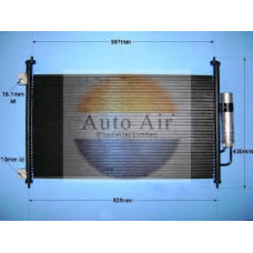 16-1335 AUTO AIR GLOUCESTER Конденсатор, кондиционер