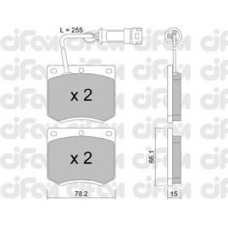 822-023-1 CIFAM Комплект тормозных колодок, дисковый тормоз