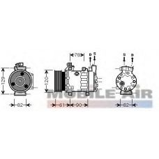 1800K363 VAN WEZEL Компрессор, кондиционер