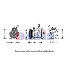 850366N AKS DASIS Компрессор, кондиционер