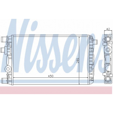 61785 NISSENS Радиатор, охлаждение двигателя