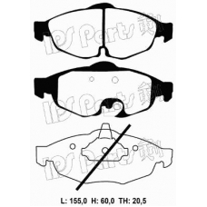 IBD-1092 IPS Parts Комплект тормозных колодок, дисковый тормоз