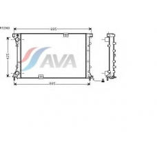 RT2360 AVA Радиатор, охлаждение двигателя