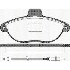 8110 10501 TRISCAN Комплект тормозных колодок, дисковый тормоз