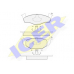 181119 ICER Комплект тормозных колодок, дисковый тормоз