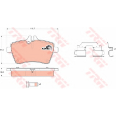DP1010.10.0900 Dr!ve+ Комплект тормозных колодок, дисковый тормоз