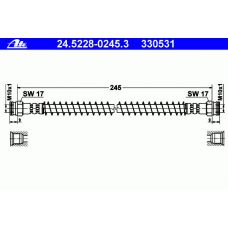 24.5228-0245.3 ATE Тормозной шланг