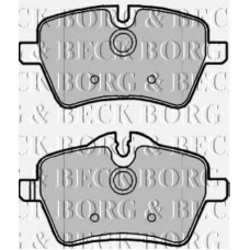 BBP1988 BORG & BECK Комплект тормозных колодок, дисковый тормоз