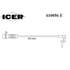 610056 E ICER Сигнализатор, износ тормозных колодок