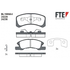 BL1969A4 FTE Комплект тормозных колодок, дисковый тормоз